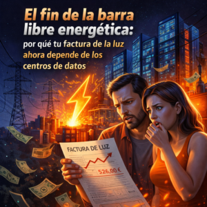 Imagen donde se visualiza porque los centros de datos afectan a la subida de la luz