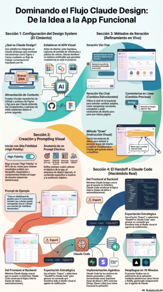 
Infografía creada con NotebookLM sobre Claude Design